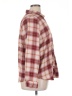 Maurices Plaid Burgundy Long Sleeve Blouse Size XL - photo 4