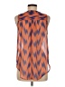 Pixley 100% Polyester Orange Sleeveless Blouse Size M - photo 2