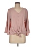 VIISHOW Pink 3/4 Sleeve Blouse Size M - photo 1