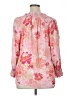 Talbots 100% Viscose Floral Pink 3/4 Sleeve Blouse Size XL - photo 2