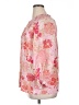 Talbots 100% Viscose Floral Pink 3/4 Sleeve Blouse Size XL - photo 5