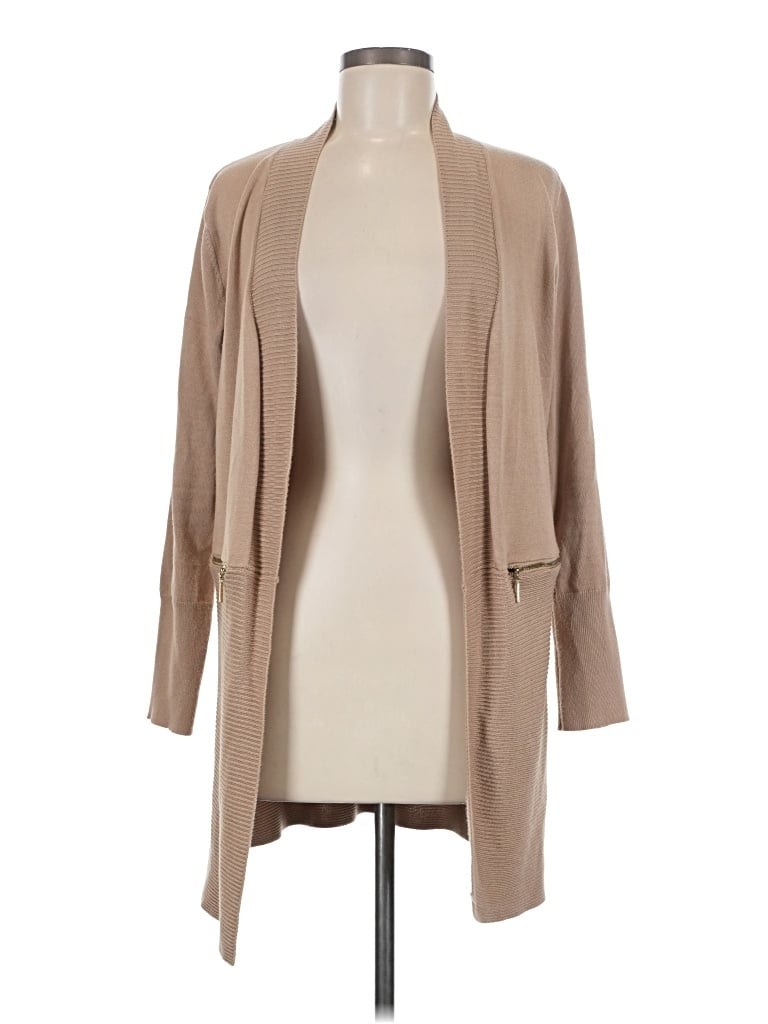 Pre-owned M Magaschoni Cardigan Sweater In Tan
