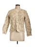 Chico's 100% Cotton Ivory Tan Jacket Size Lg (2) - photo 1