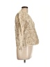 Chico's 100% Cotton Ivory Tan Jacket Size Lg (2) - photo 4
