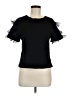 Lea & Viola 100% Cotton Black Short Sleeve Top Size M - photo 1