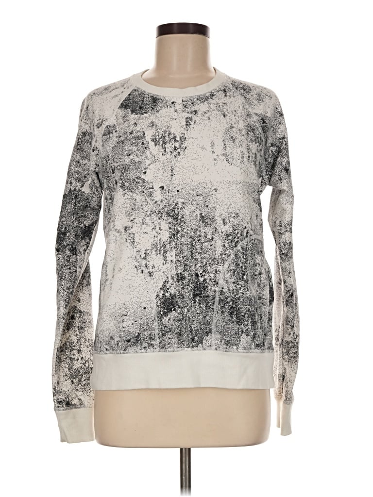 Pre-owned Lucy Long Sleeve T-shirt In Silver