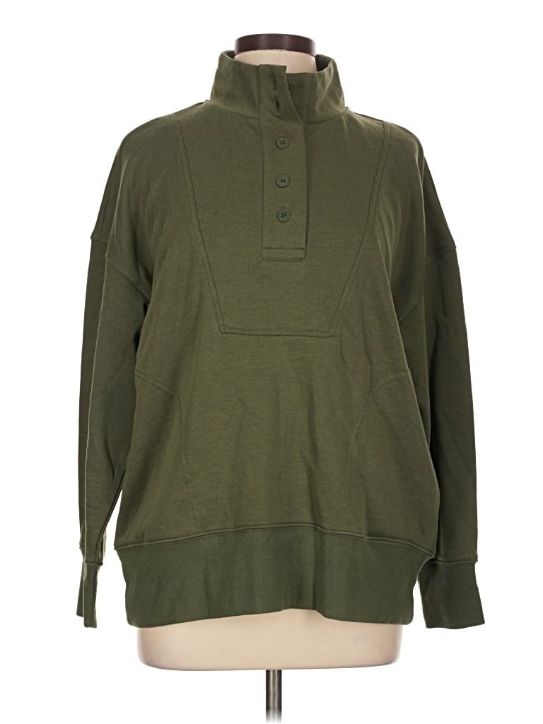 Pre-owned Time And Tru Turtleneck Sweater In Green