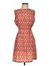 Assorted Brands Print Orange Cocktail Dress Size S - photo 1