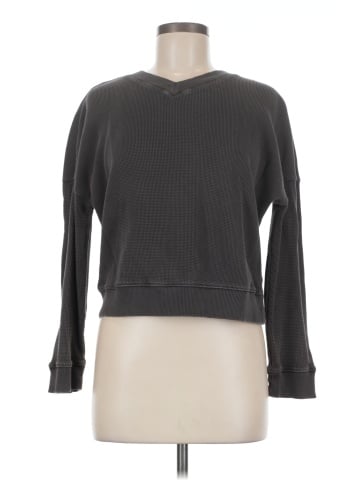 Madewell Waffle Knit Boxy Sweatshirt Tee (view 1)