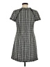 Eliza J 100% Polyester Tweed Gray Casual Dress Size 6 - photo 2