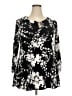 Avenue Black 3/4 Sleeve Blouse Size 18 Plus - photo 1