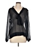 Old Navy Black Long Sleeve Blouse Size L - photo 1