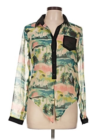 Love Tree Long Sleeve Blouse (view 1)