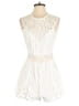 Main Strip 100% Polyester Ivory White Romper Size M - photo 1