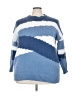 Unbranded 100% Polyester Color Block Blue Pullover Sweater Size 3X - photo 1
