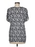 Ann Taylor LOFT 100% Polyester Black Short Sleeve Blouse Size M - photo 2