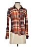 Full Tilt Plaid Orange Long Sleeve Button-Down Shirt Size S - photo 1
