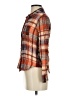 Full Tilt Plaid Orange Long Sleeve Button-Down Shirt Size S - photo 5