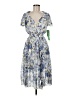 Alexa B 100% Polyester Blue Casual Dress Size 8 Petite - photo 1