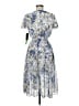 Alexa B 100% Polyester Blue Casual Dress Size 8 Petite - photo 2