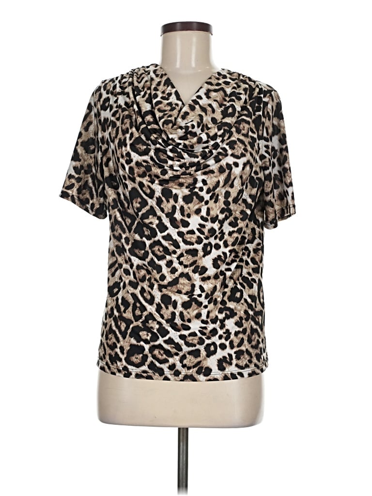 Pre-owned Express Short Sleeve T-shirt In Tan