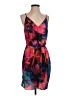 Amanda U. 100% Polyester Print Pink Cocktail Dress Size S - photo 1