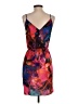 Amanda U. 100% Polyester Print Pink Cocktail Dress Size S - photo 2
