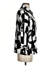 Variations Print Black 3/4 Sleeve Blouse Size S - photo 4
