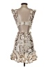 Selfie Leslie 100% Polyester Print Tan Cocktail Dress Size XS - photo 2