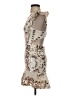 Selfie Leslie 100% Polyester Print Tan Cocktail Dress Size XS - photo 5