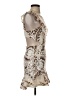 Selfie Leslie 100% Polyester Print Tan Cocktail Dress Size XS - photo 4