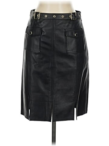 Escada Leather Skirt (view 1)