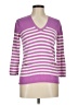Lauren by Ralph Lauren 100% Cotton Purple Pullover Sweater Size M - photo 1