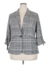 Elle Checkered-gingham Gray Blazer Size XXL - photo 1