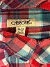 Cherokee 100% Cotton Plaid Red Long Sleeve Button-Down Shirt Size M (kids) - photo 3