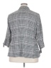 Elle Checkered-gingham Gray Blazer Size XXL - photo 2