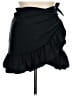 Assorted Brands Solid Black Casual Skirt Size L - photo 1