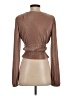 Zara Brown Long Sleeve Blouse Size S - photo 2