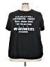 Emery Rose 100% Polyester Black Short Sleeve T-Shirt Size 4X - photo 1