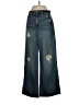 AMO 100% Cotton Hearts Blue Jeans Size 25 waist - photo 1