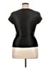 WD.NY 100% Polyester Black Short Sleeve Top Size XL - photo 2