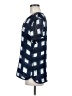 Tory Burch Blue Short Sleeve Silk Top Size M - photo 5