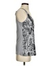Express 100% Polyester Silver Sleeveless Top Size S - photo 4