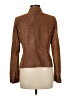 Worth 100% Leather Brown Leather Jacket Size 6 - photo 2