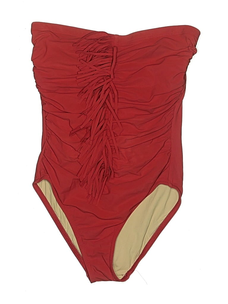 Pre-owned Karla Colletto One Piece Swimsuit In Red