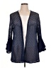 Slinky Brand 100% Polyester Blue Cardigan Size 1X - photo 1