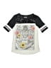 Justice Floral Silver 3/4 Sleeve T-Shirt Size 10 - photo 1