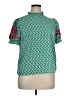Unbranded 100% Polyester Green Short Sleeve Blouse Size XL - photo 1