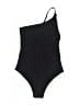 ASSEMBLY LABEL Solid Black One Piece Swimsuit Size 10 - photo 1