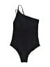 ASSEMBLY LABEL Solid Black One Piece Swimsuit Size 10 - photo 2